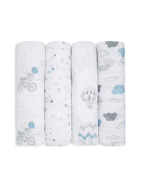 商品aden + anais|Classic Blue Swaddle Blanket Set,价格¥371,第1张图片