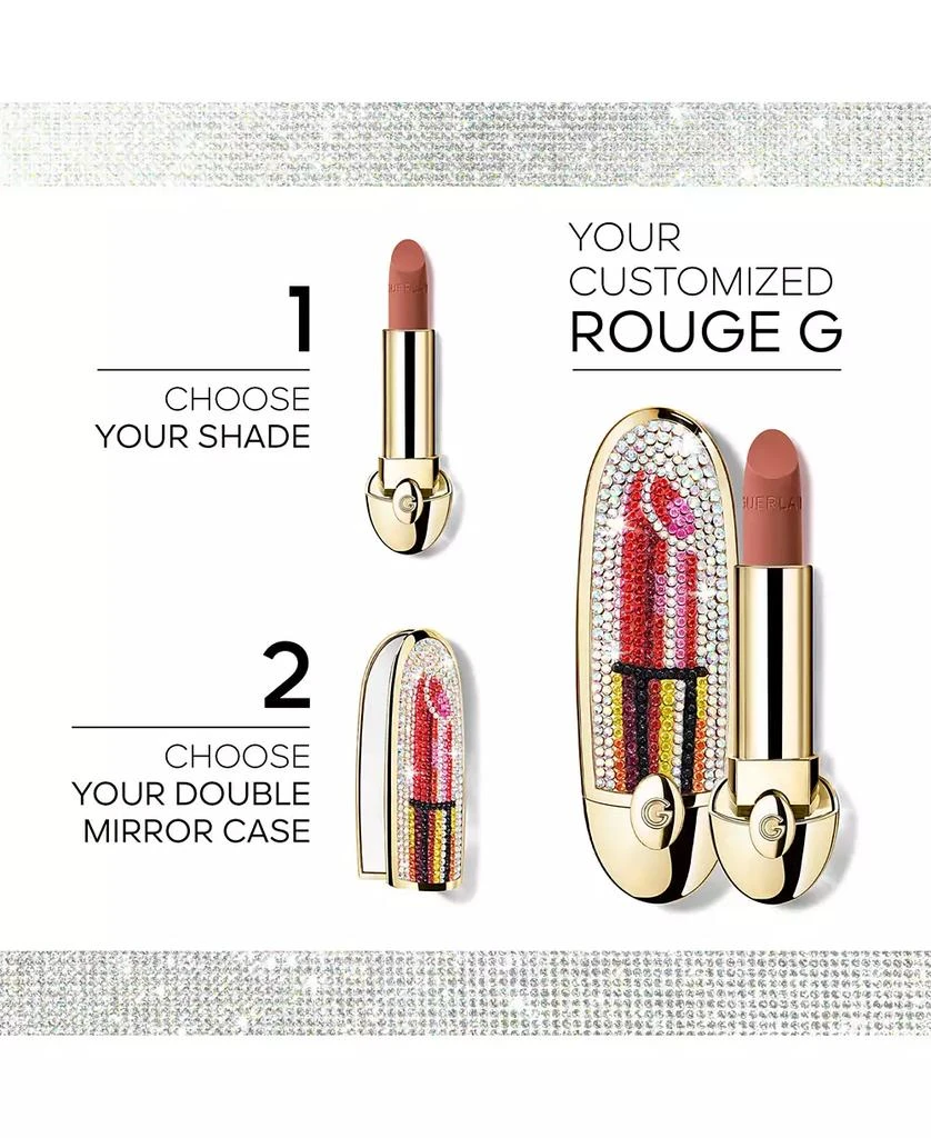 商品Guerlain|Limited-Edition Rouge G Customizable Lipstick Case - Embrasse-Moi,价格¥354,第2张图片详细描述