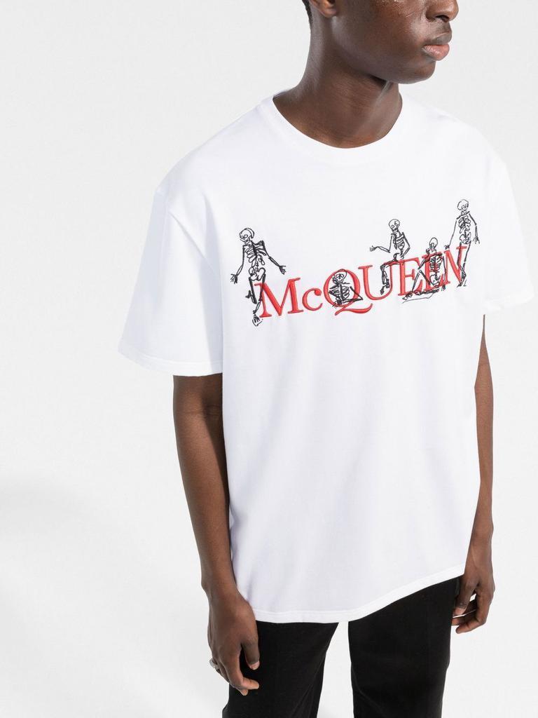 商品Alexander McQueen|Sneaker skeleton t-shirt,价格¥2900,第5张图片详细描述