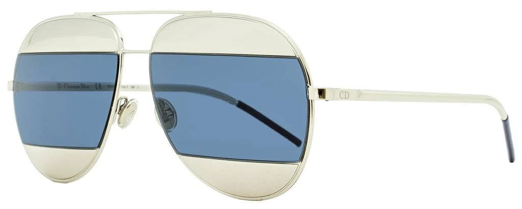 商品Dior|Dior Women's Aviator Sunglasses Split 1 010KU Palladium/Black 59mm,价格¥1109,第1张图片