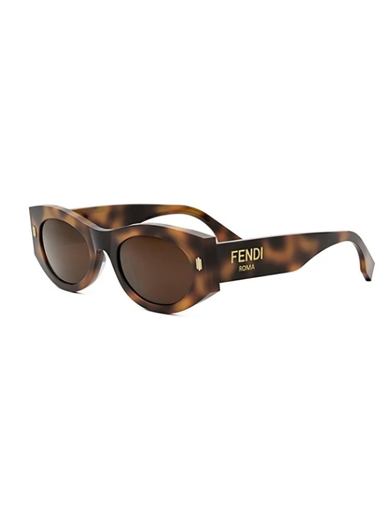 商品Fendi|Fendi Eyewear Oval Frame Sunglasses,价格¥2159,第2张图片详细描述