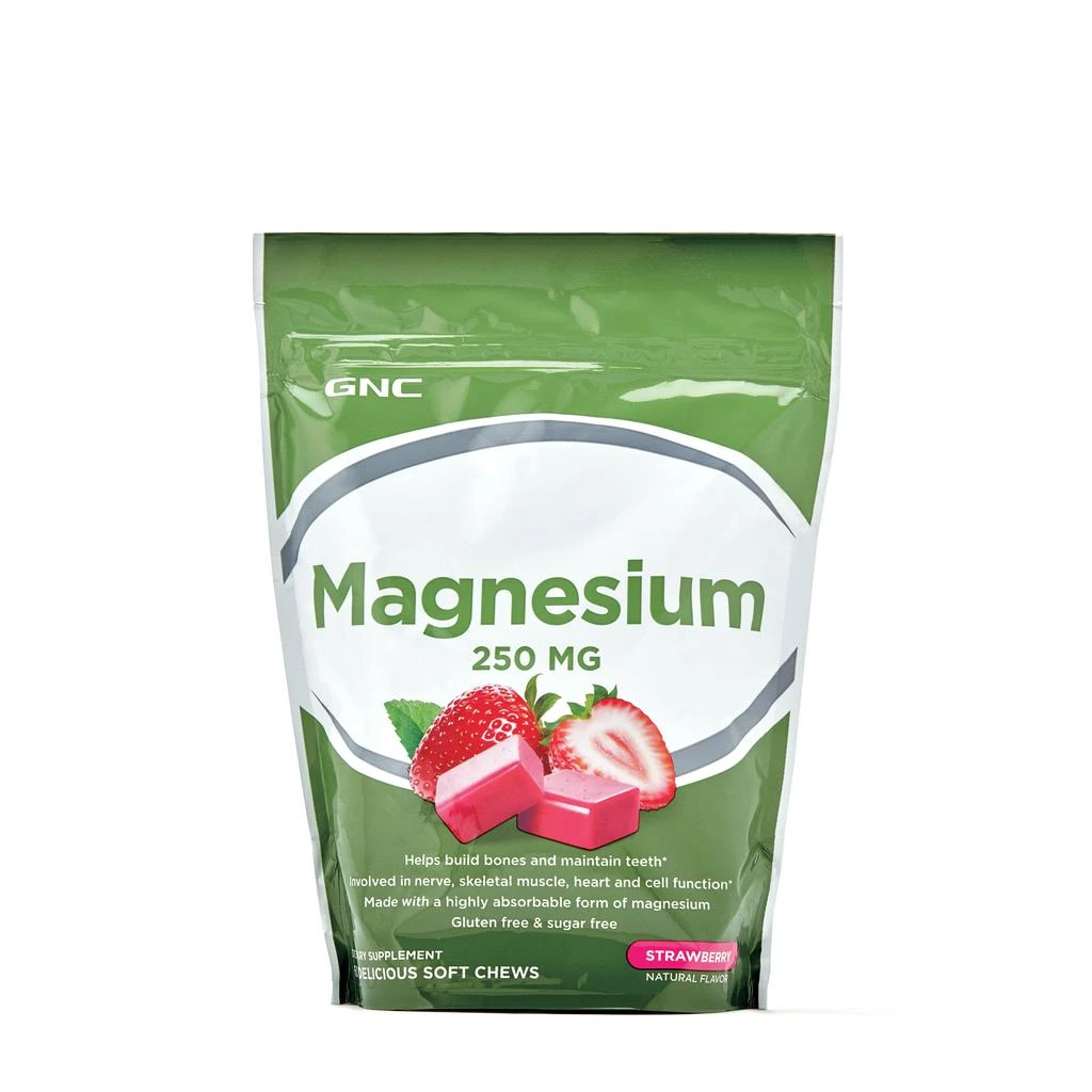 商品GNC|镁咀嚼片 250mg - 草莓味 60粒,价格¥149,第1张图片