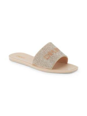 商品DKNY|Jane Embellished Flat Sandals,价格¥148,第2张图片详细描述
