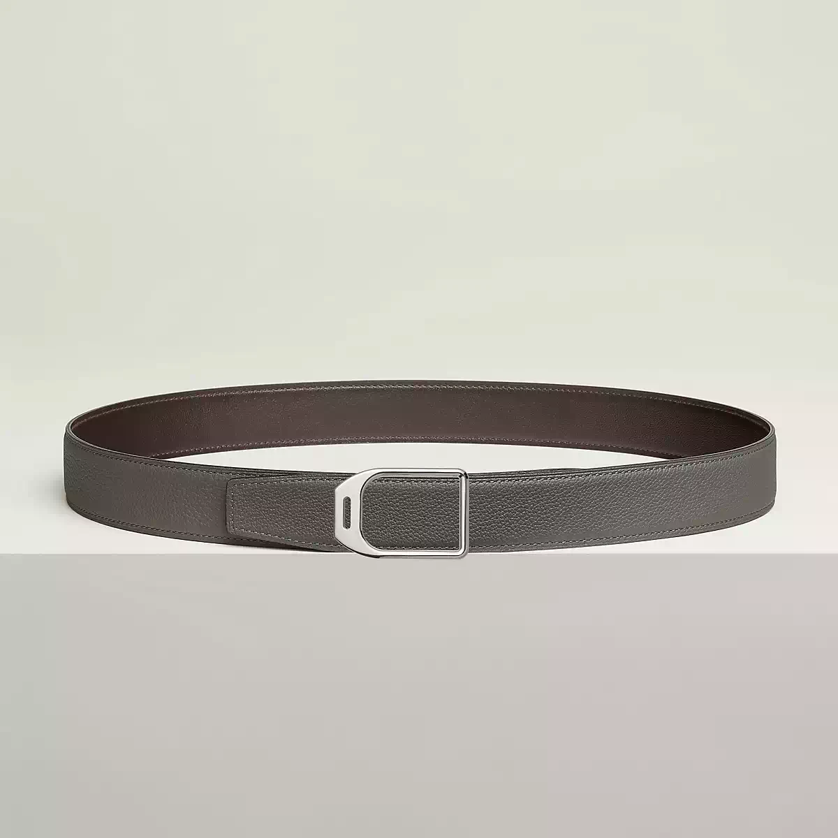 【预售】 爱马仕 24秋冬 男士 腰带 Boucle de ceinture Jockey & Cuir de ceinture réversible 32 mm H010632UK05 | H073967CAEM 商品