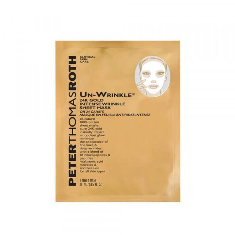 商品Peter Thomas Roth|Un-Wrinkle 24k Gold Intense Sheet Mask,价格¥507,第1张图片