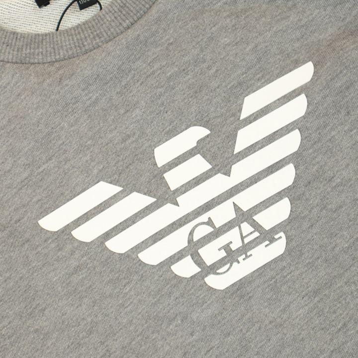 商品Emporio Armani|Grey Eagle Logo Sweatshirt,价格¥424,第4张图片详细描述
