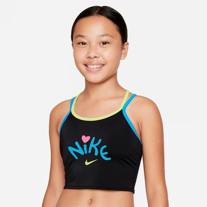 商品NIKE|Girls' Nike Fun Forest T-Crossback Midkini Set,价格¥148,第3张图片详细描述