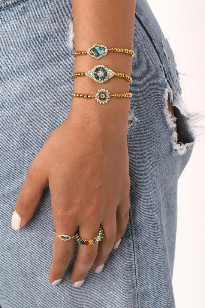商品Eye Candy LA|Dina Beaded Bracelet Set,价格¥395,第2张图片详细描述