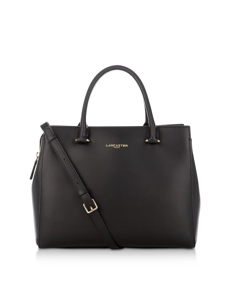 商品Lancaster|Lancaster Paris Camelia光滑皮革顶柄挎包,价格¥1224,第1张图片