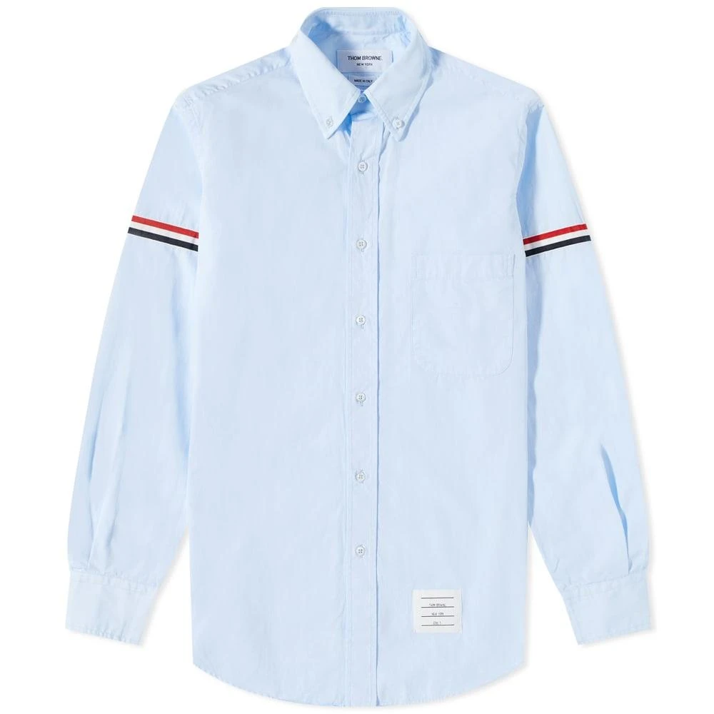 商品Thom Browne|男式 罗缎臂带纯色府绸衬衫,价格¥1899,第1张图片