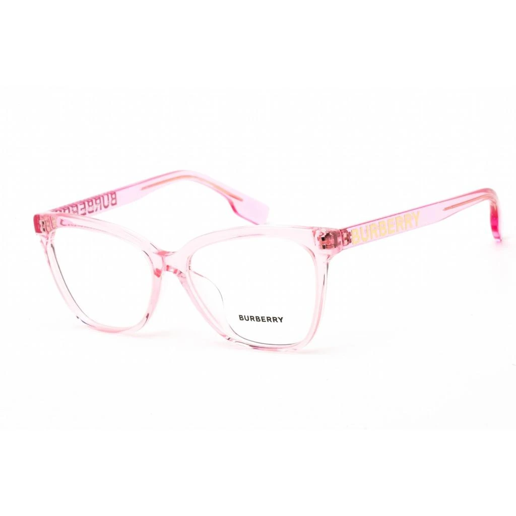 商品Burberry|Burberry Women's Eyeglasses - Clear Lens Pink Plastic Cat Eye Frame | 0BE2364F 4024,价格¥836,第1张图片