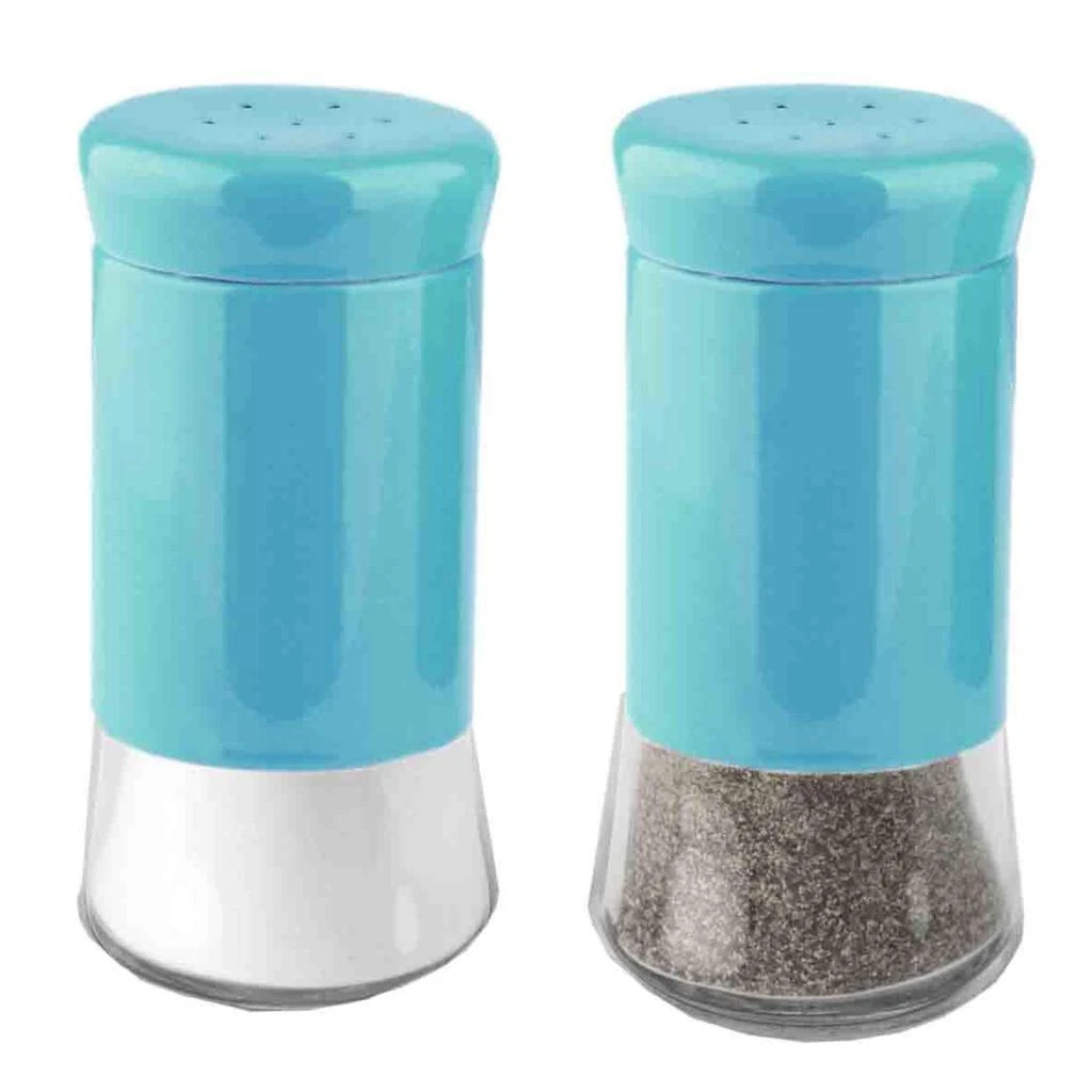 商品Home Basics|Home Basics Essence Collection 2 Piece Salt and Pepper Set, Turquoise,价格¥123,第1张图片