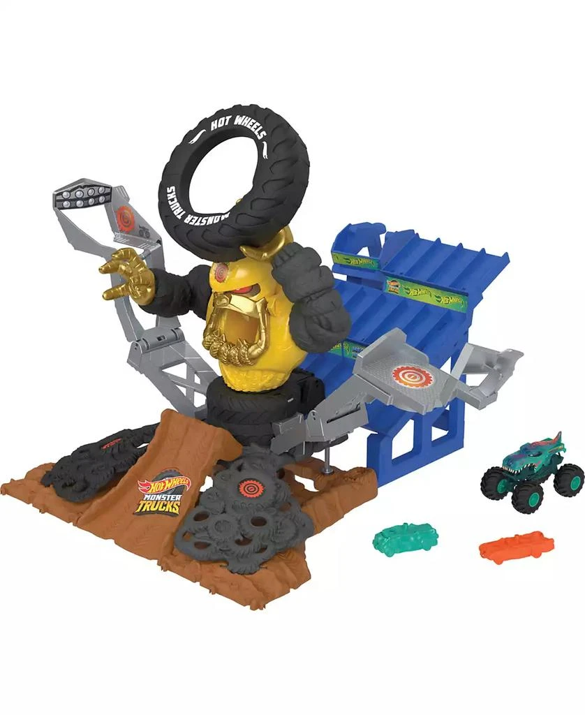 商品Hot Wheels|Monster Trucks Arena Smashers Mega-Wrex Vs Crushzilla Takedown Playset,价格¥315,第1张图片