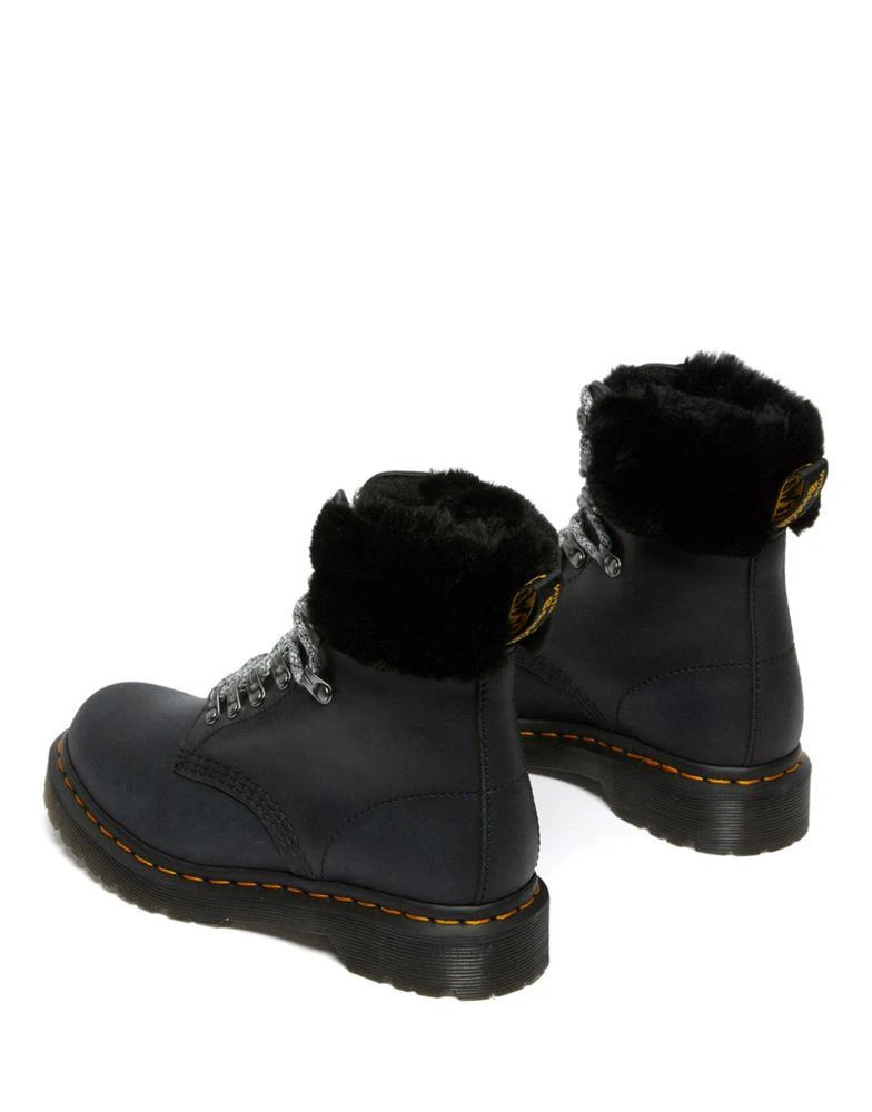 商品Dr. Martens|Dr Martens 1460 Serena Collar flat lace up ankle boot in black,价格¥1127,第4张图片详细描述