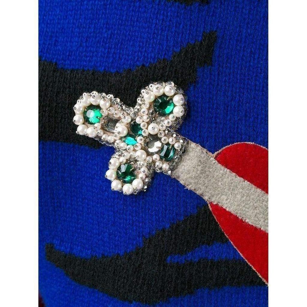 商品Gucci|Tiger Knit Sweater Jumper,价格¥7674,第7张图片详细描述