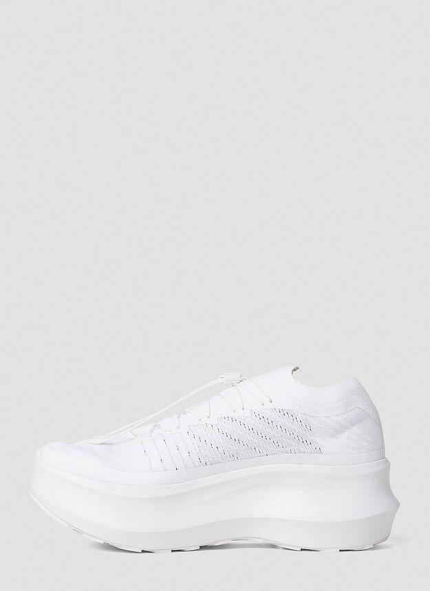 商品Comme des Garcons|Pulsar Platform Sneakers in White,价格¥3224,第5张图片详细描述