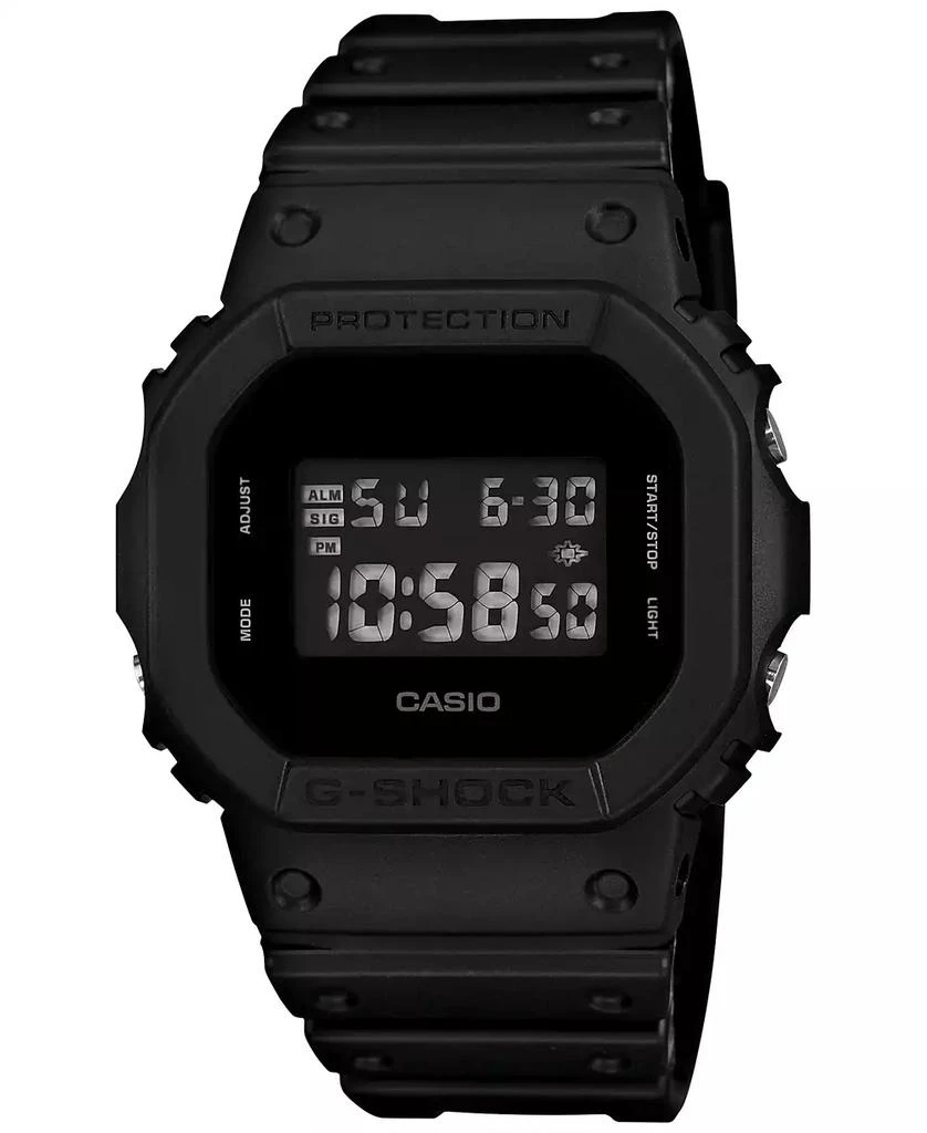 商品G-Shock|Men's Digital Black Resin Strap Watch 43x43mm腕表,价格¥752,第1张图片