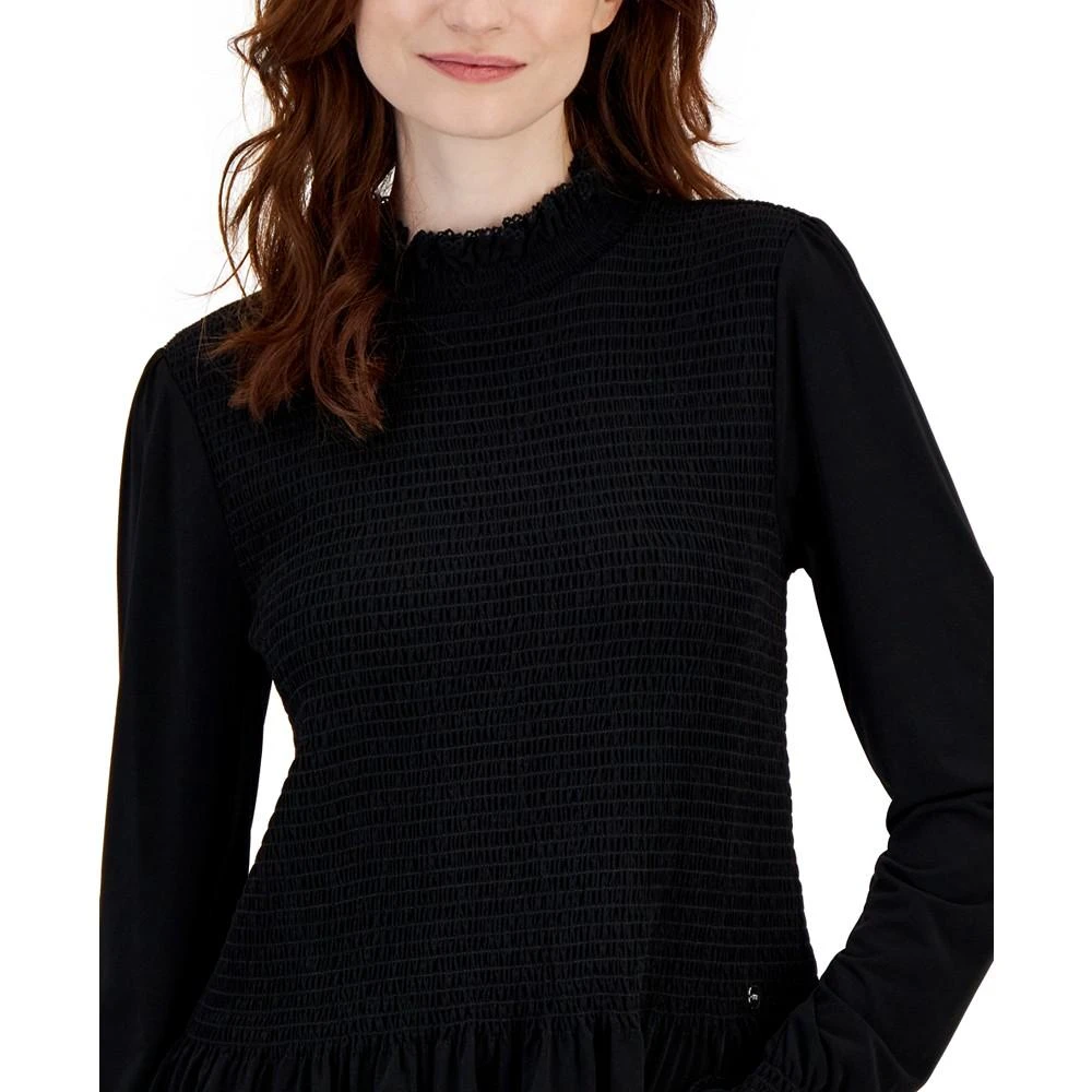 商品Tommy Hilfiger|Women's Smocked Long-Sleeve Top,价格¥314,第3张图片详细描述
