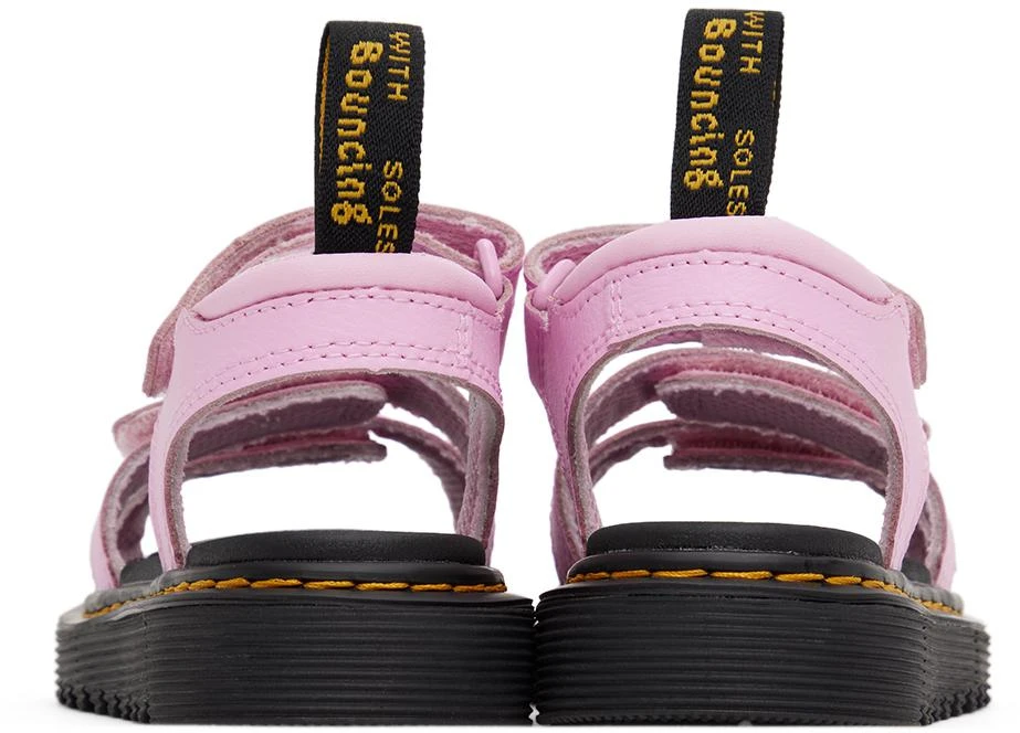 商品Dr. Martens|Kids Pink Klaire Athena Leather Big Kids Sandals,价格¥701,第2张图片详细描述
