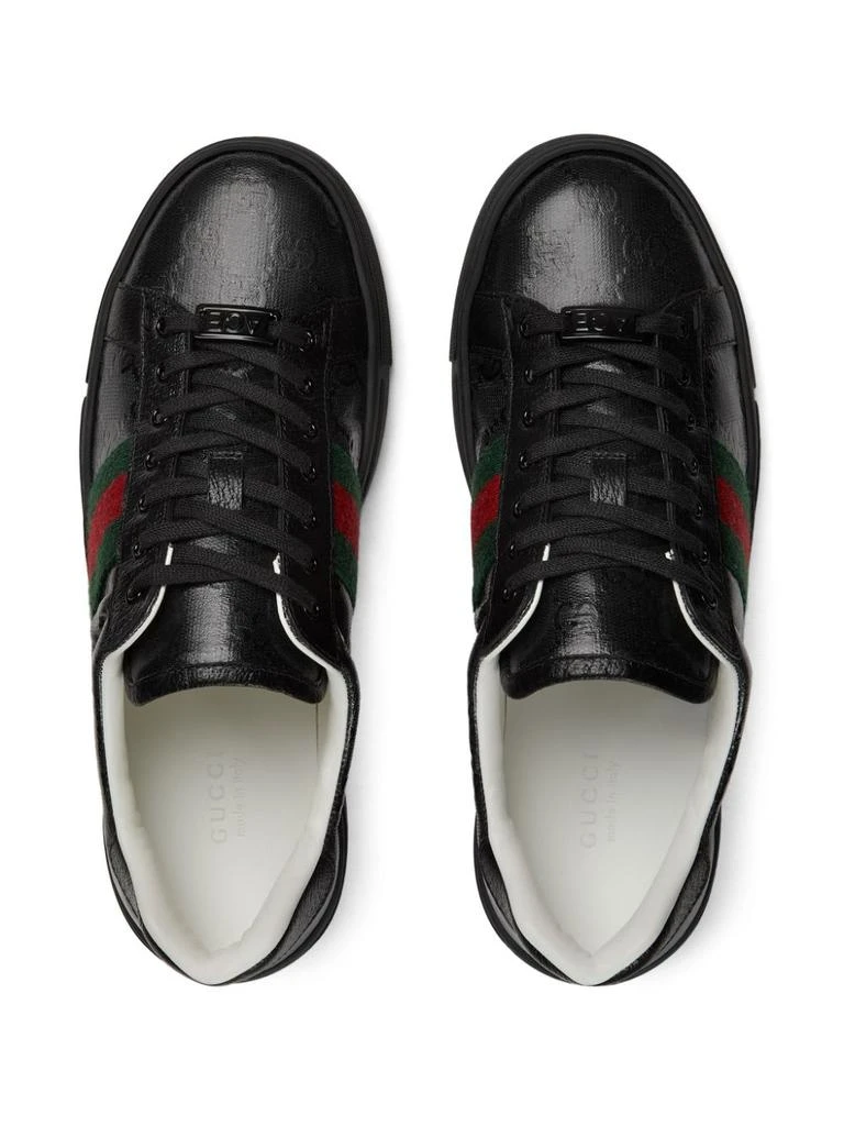 商品Gucci|GUCCI - Ace Web Detail Sneakers,价格¥6294,第2张图片详细描述