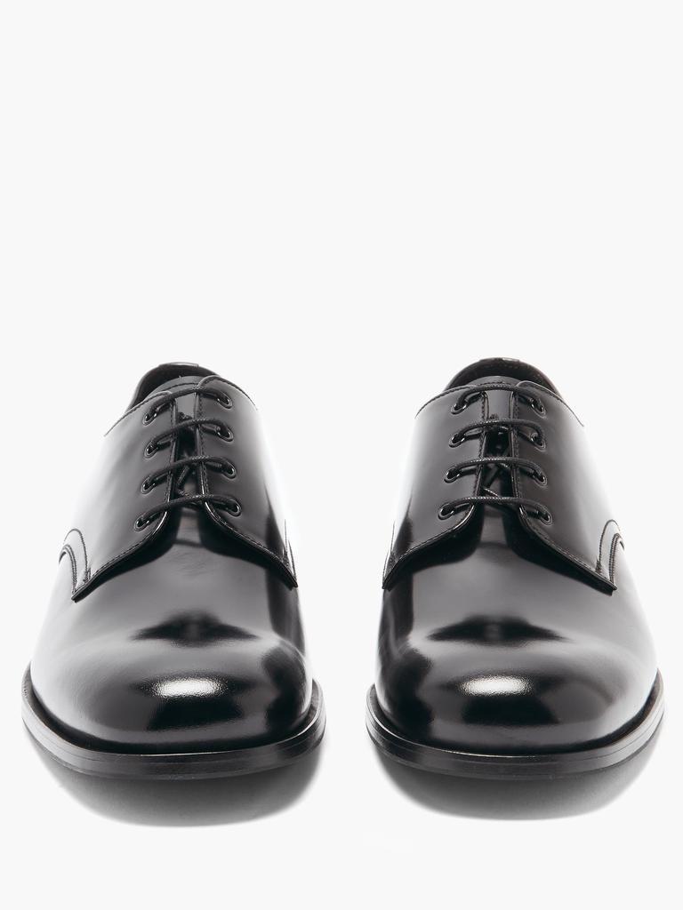 商品Prada|Round-toe spazzolato-leather Derby shoes,价格¥5832,第7张图片详细描述