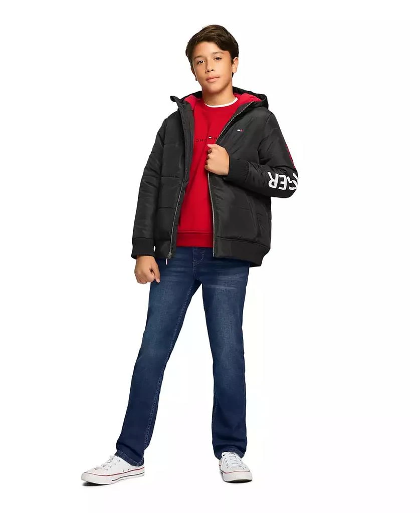 商品Tommy Hilfiger|Toddler and Little Boys Crewneck Soft Fleece Sweatshirt,价格¥127,第4张图片详细描述