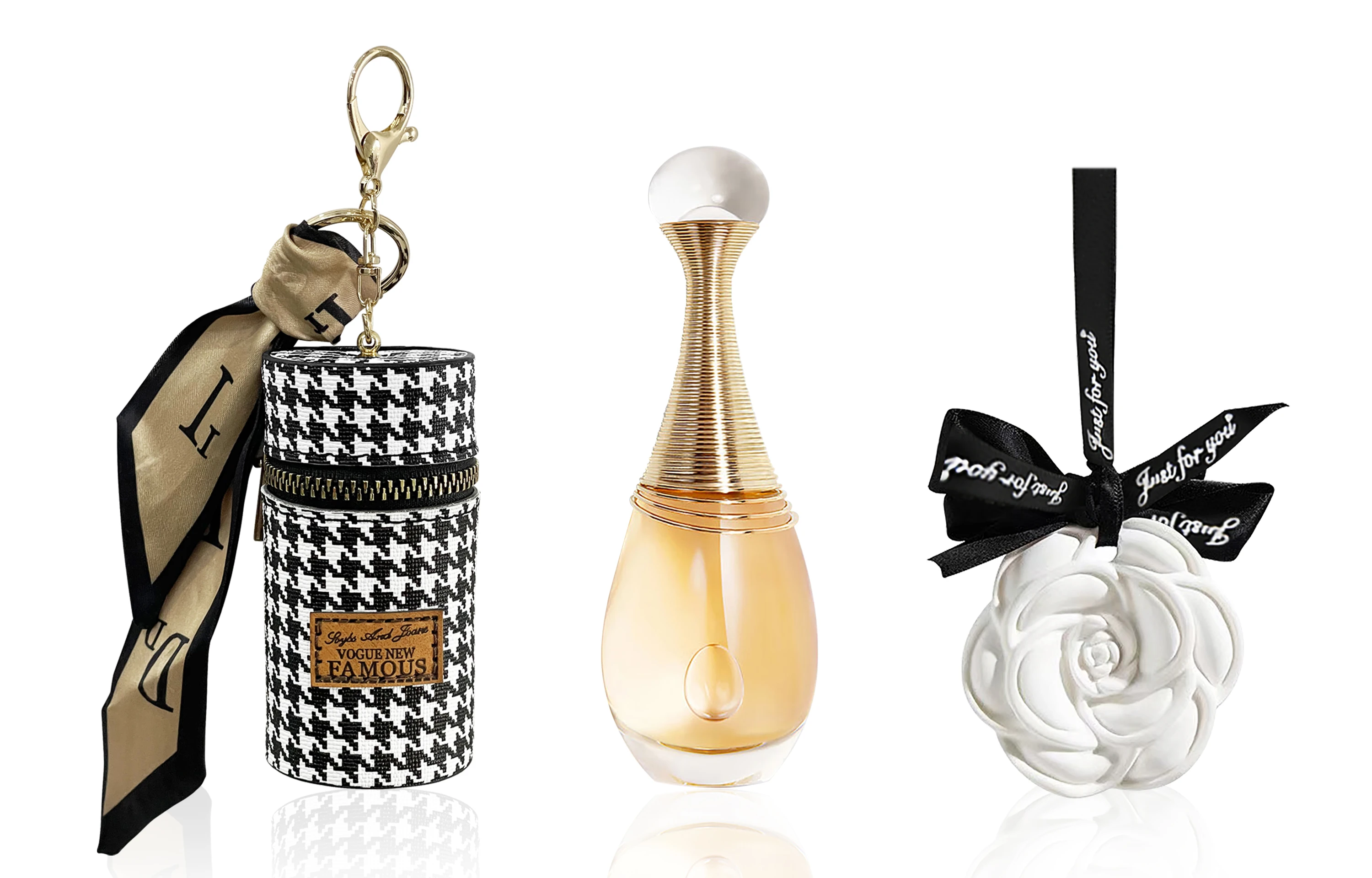 商品[国内直发] Dior|Dior迪奥 真我香氛系列 女士香水 花香调淡香氛 清新 小香风山茶花香薰香水赠千鸟格随身包挂件黑天使礼盒,价格¥82,第4张图片详细描述