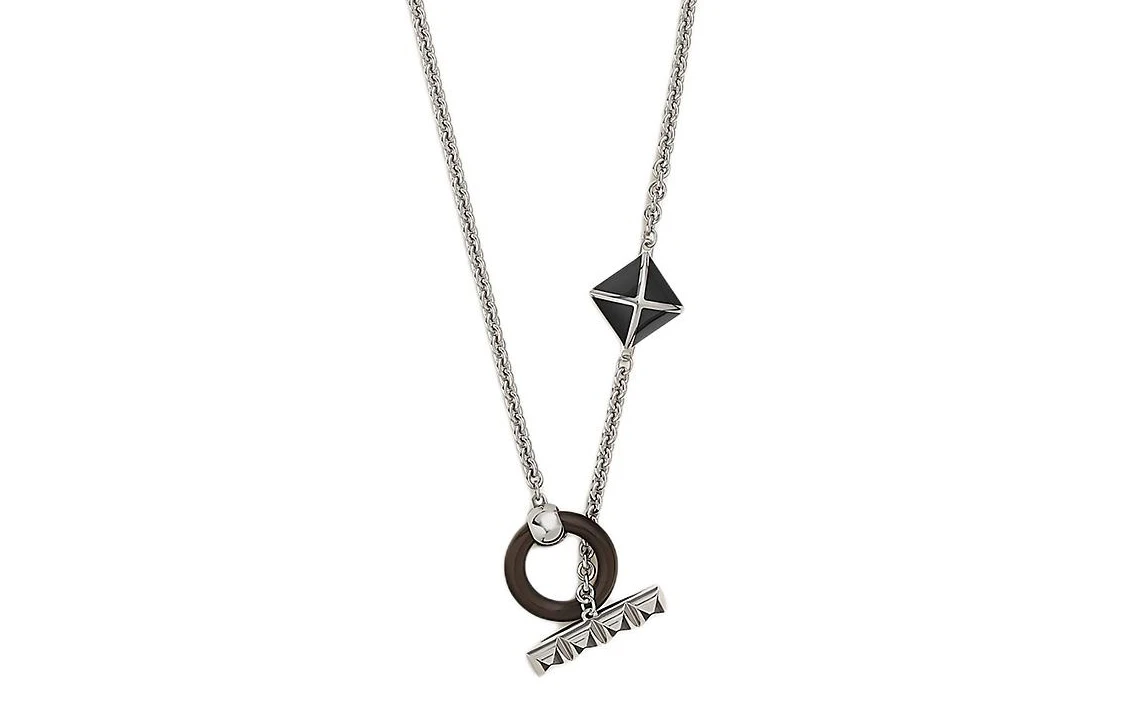 商品[国内直发] Hermes|爱马仕 Medor XO 圆环吊坠 金属 项链 男款 银色,价格¥7993,第1张图片