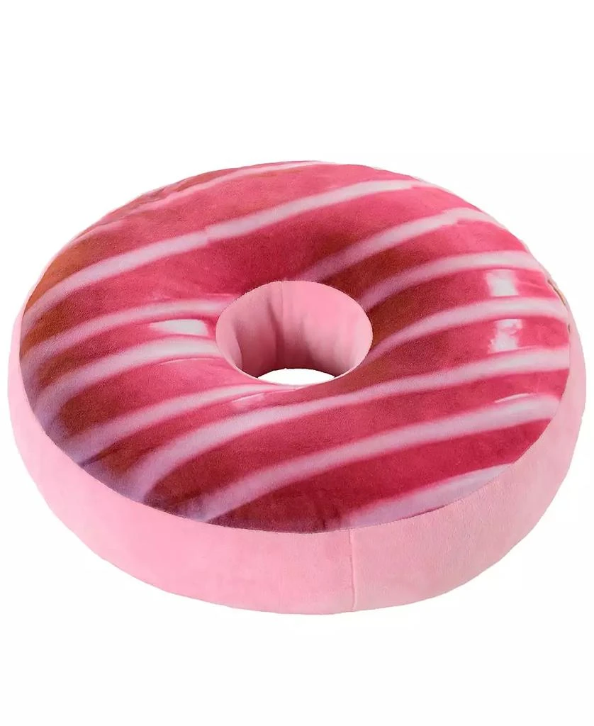 商品Cheer Collection|Reversible Photoreal Donut Decorative Pillow, 16" Round,价格¥163,第3张图片详细描述