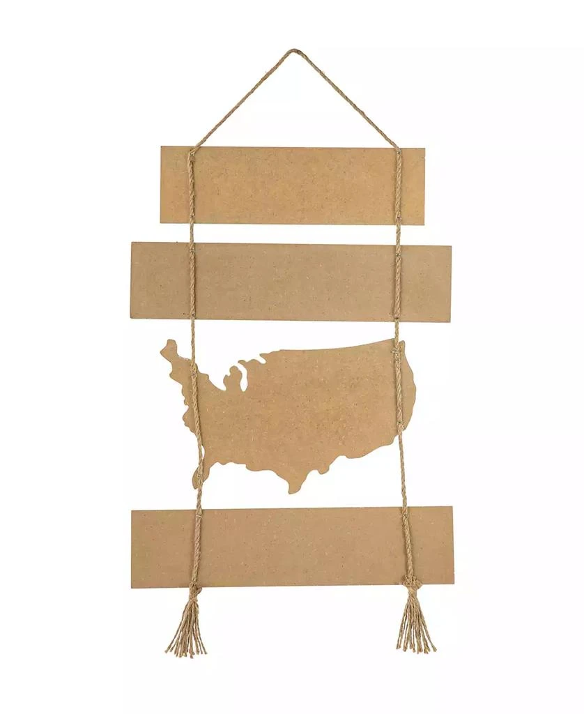 商品Glitzhome|20.75" H Patriotic, Americana Word Sign Door Hanger,价格¥194,第2张图片详细描述