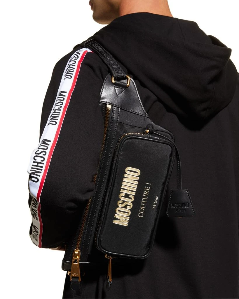 商品Moschino|Men's Logo Belt Bag,价格¥5749,第2张图片详细描述