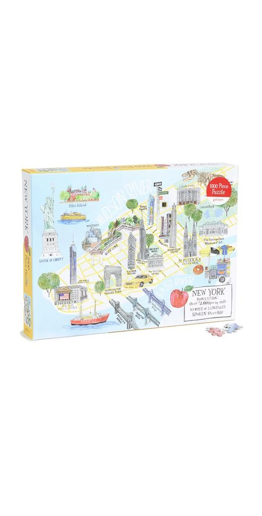 商品Shopbop @Home|Shopbop @Home New York City Map 1000 片拼图,价格¥57,第1张图片