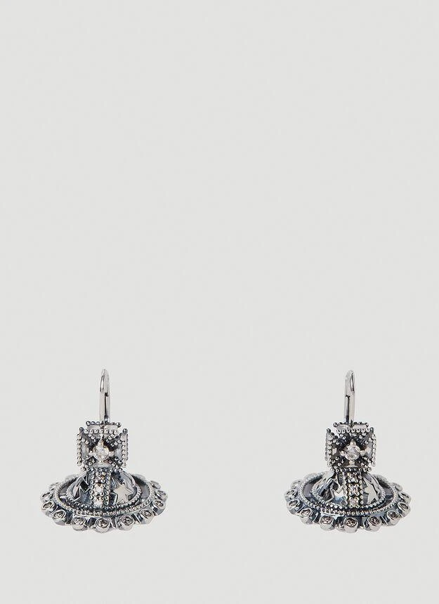 商品Vivienne Westwood|Glenda Orb Drop Earrings in Silver,价格¥767,第1张图片