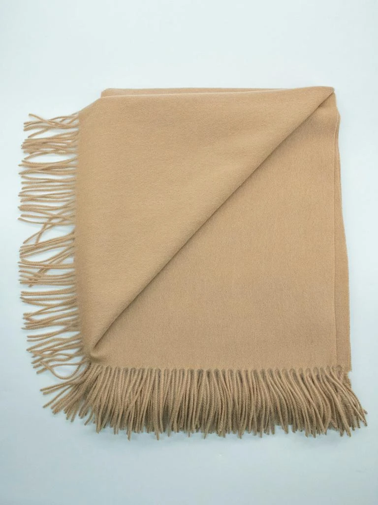 商品Portolano|Cashmere Fringe Throw Blanket,价格¥2107,第1张图片