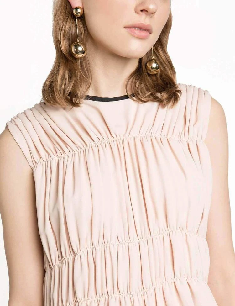 商品Pixie Market|Nude Pleated Top,价格¥303,第3张图片详细描述