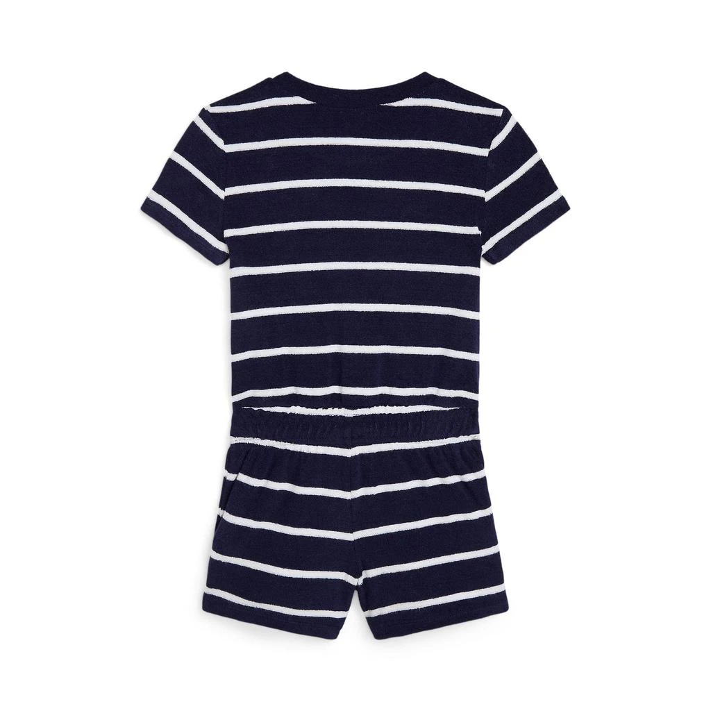 商品Ralph Lauren|Striped Terry Romper (Little Kids),价格¥307,第2张图片详细描述