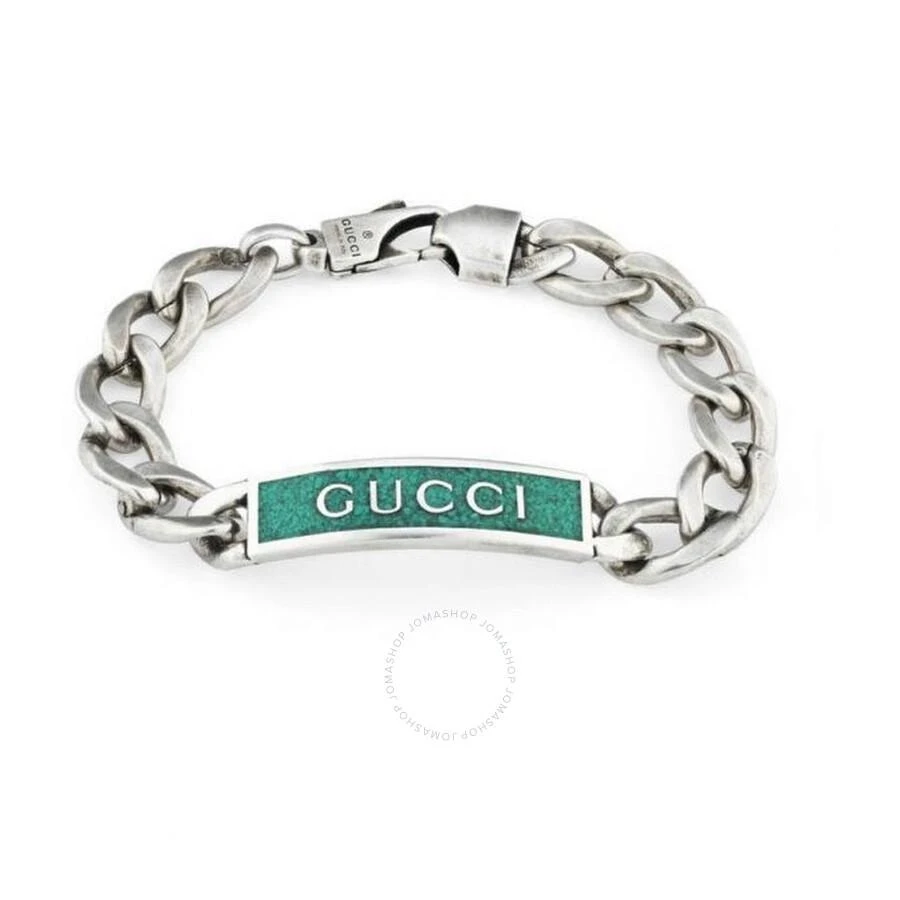 商品Gucci|Gucci Green Enamel Station Bracelet, Size 19,价格¥4054,第1张图片