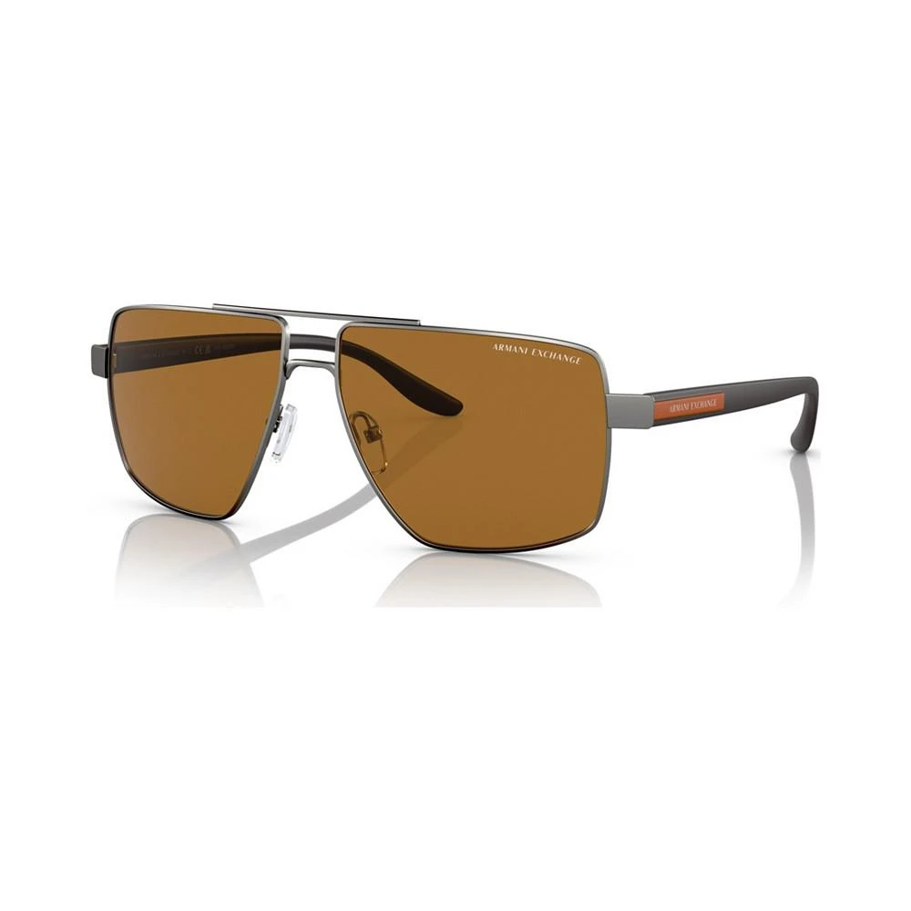 商品Armani Exchange|Men's Polarized Sunglasses, AX2037S60-P,价格¥794,第1张图片