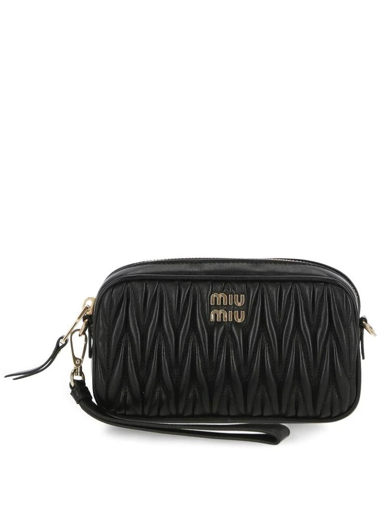 商品Miu Miu|Miu Miu Logo Plaque Clutch Bag,价格¥4475,第1张图片