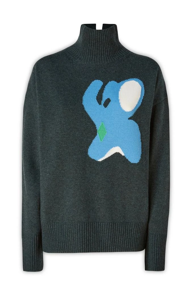 商品JW Anderson|JW Anderson Elephant-Intarsia Roll Neck Jumper,价格¥1635,第1张图片