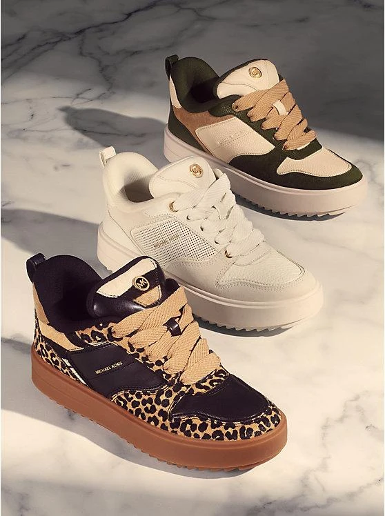 商品Michael Kors|Rumi Color-Block Leather Platform Sneaker,价格¥583,第5张图片详细描述