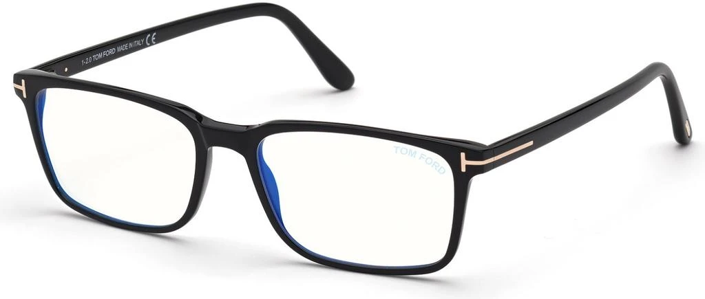 商品Tom Ford|Blue Light Block Rectangular Men's Eyeglasses FT5735-B 001 54,价格¥1124,第1张图片