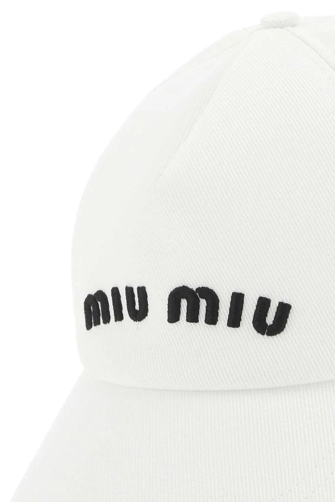 商品Miu Miu|Miu Miu Logo Embroidered Baseball Cap,价格¥3327,第4张图片详细描述