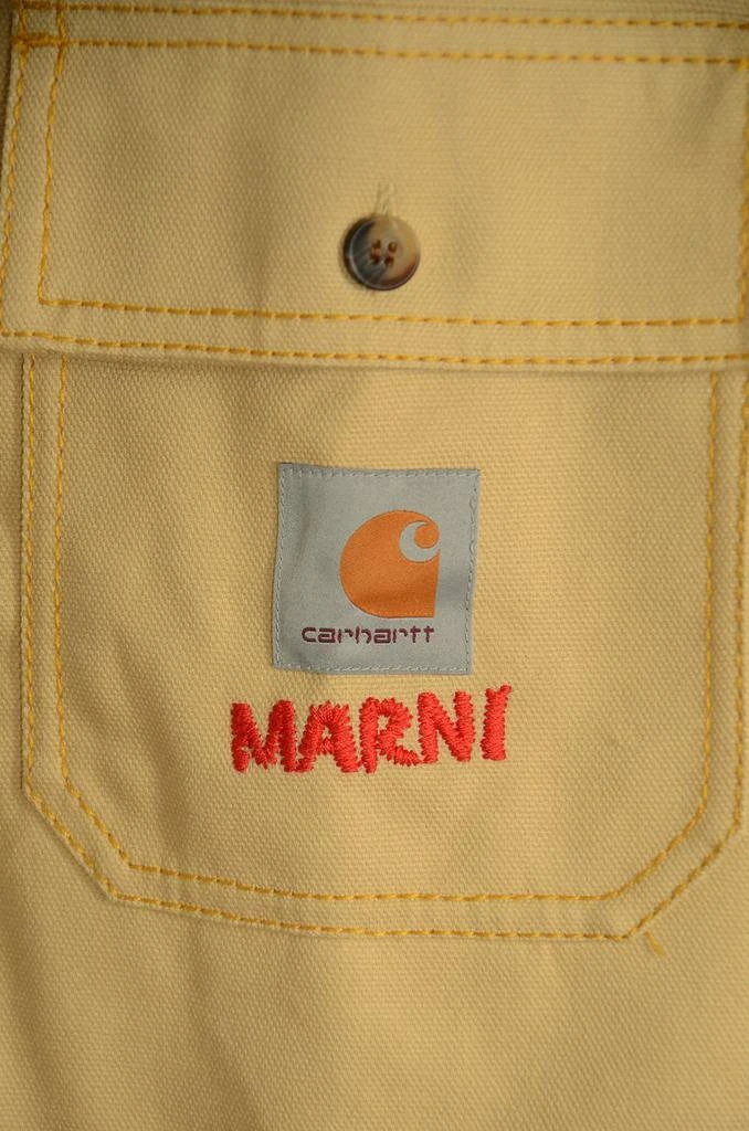 商品Marni|Marni Logo Embroidered Panelled Shirt,价格¥2323,第3张图片详细描述