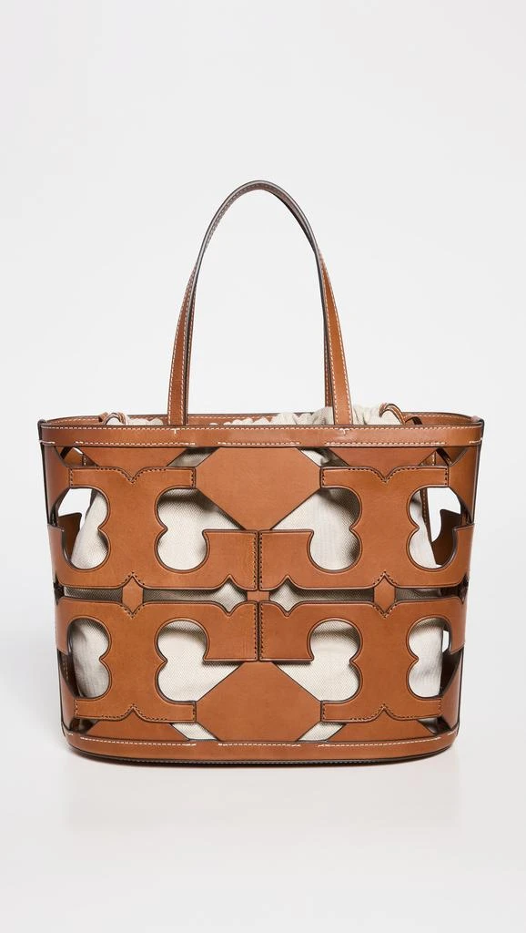 商品Tory Burch|Tory Burch 镂空徽标小号托特包,价格¥2055,第4张图片详细描述