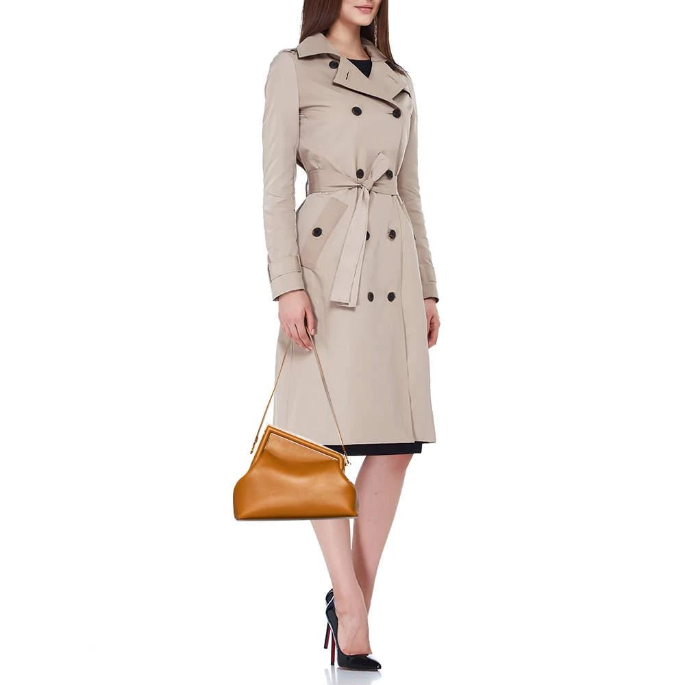 商品[二手商品] Fendi|Fendi Brown Leather Small Fendi First Clutch,价格¥16574,第2张图片详细描述