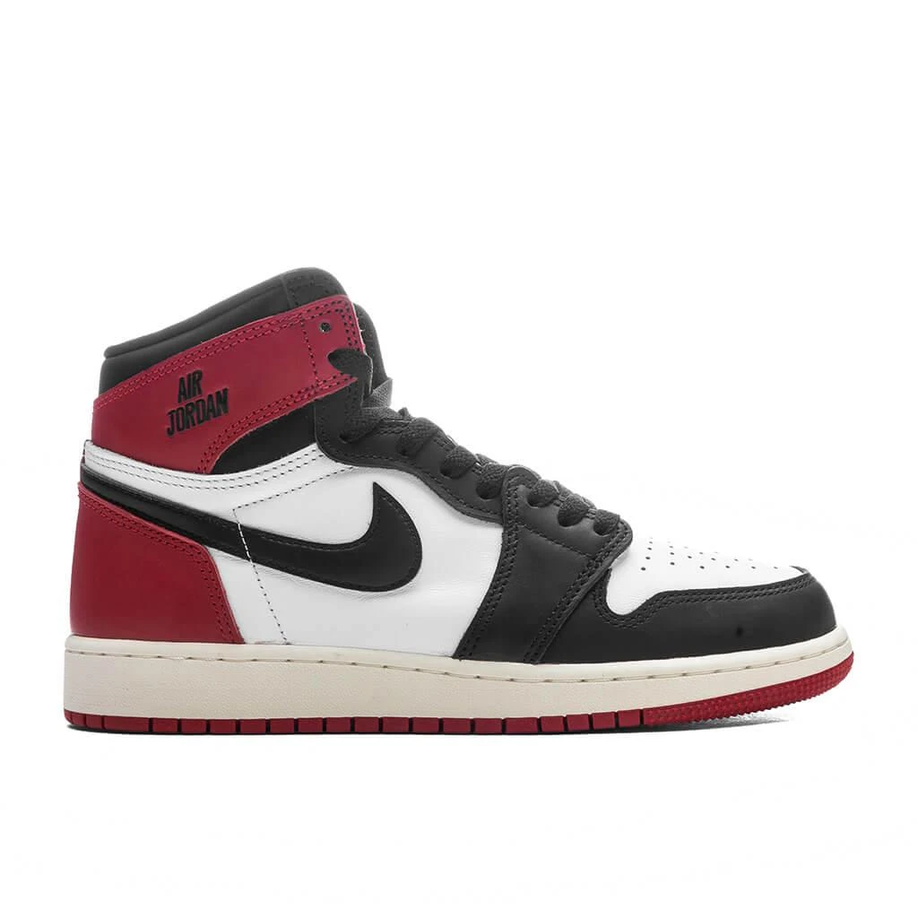 商品Jordan|Air Jordan 1 Retro High OG 'Black Toe Reimagined' (GS)  - White/Black/Varsity Red/Sail,价格¥822,第1张图片
