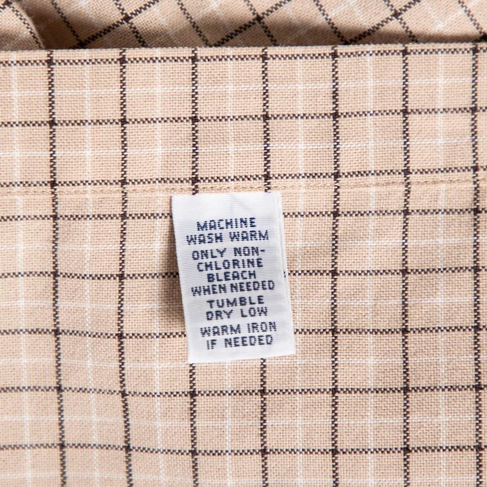 Ralph Lauren Beige Checked Cotton Button Front Custom Fit Shirt M 商品