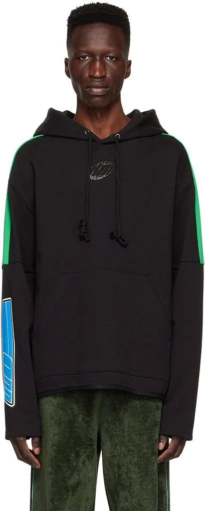 商品We11done|Black Cotton Hoodie,价格¥2209,第1张图片