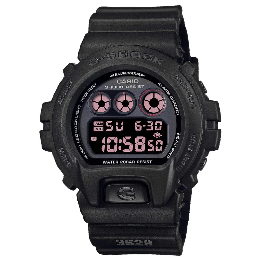 商品Casio|Casio Men's Alarm Watch - G-Shock Classic Dive Digital Black Dial | DW6900MS-1,价格¥506,第1张图片